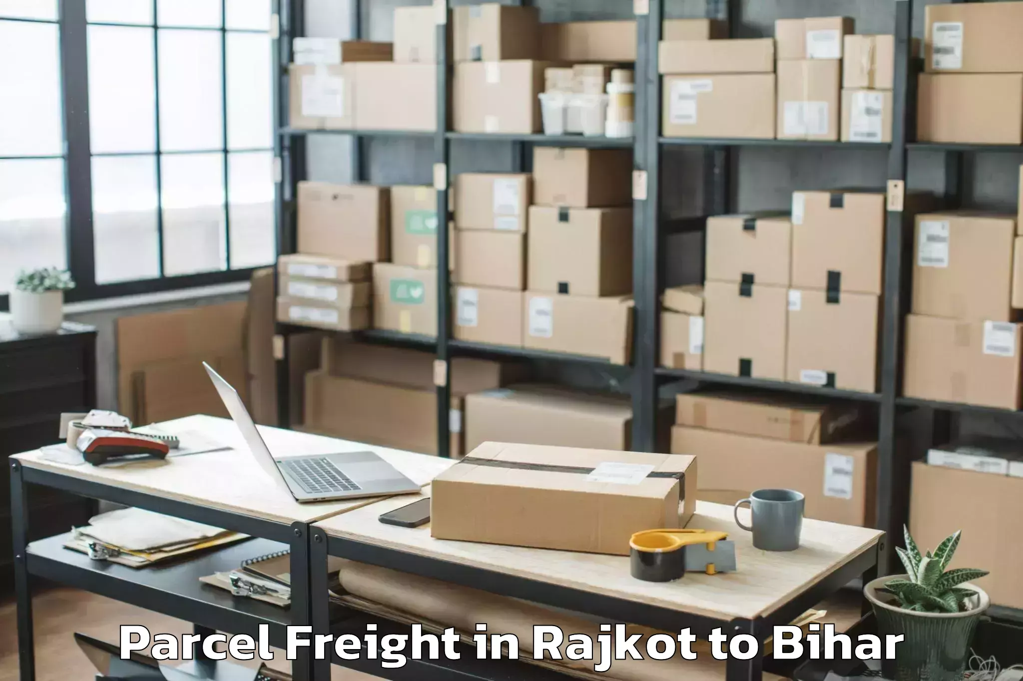 Easy Rajkot to Belsand Parcel Freight Booking